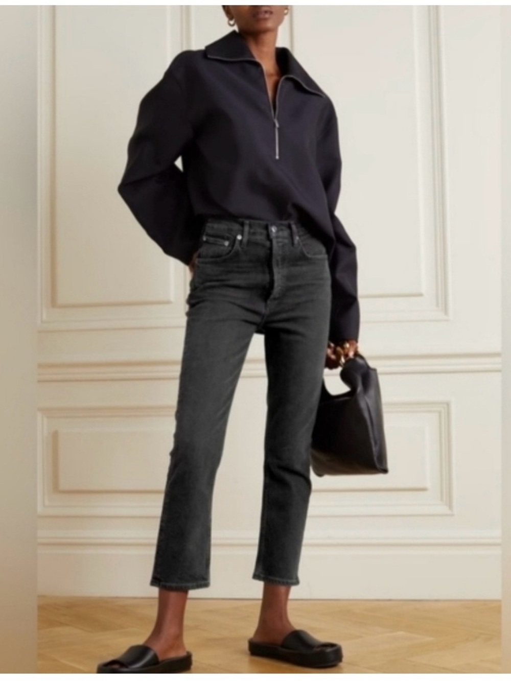 AGOLDE Riley High-Rise Straight Crop jeans